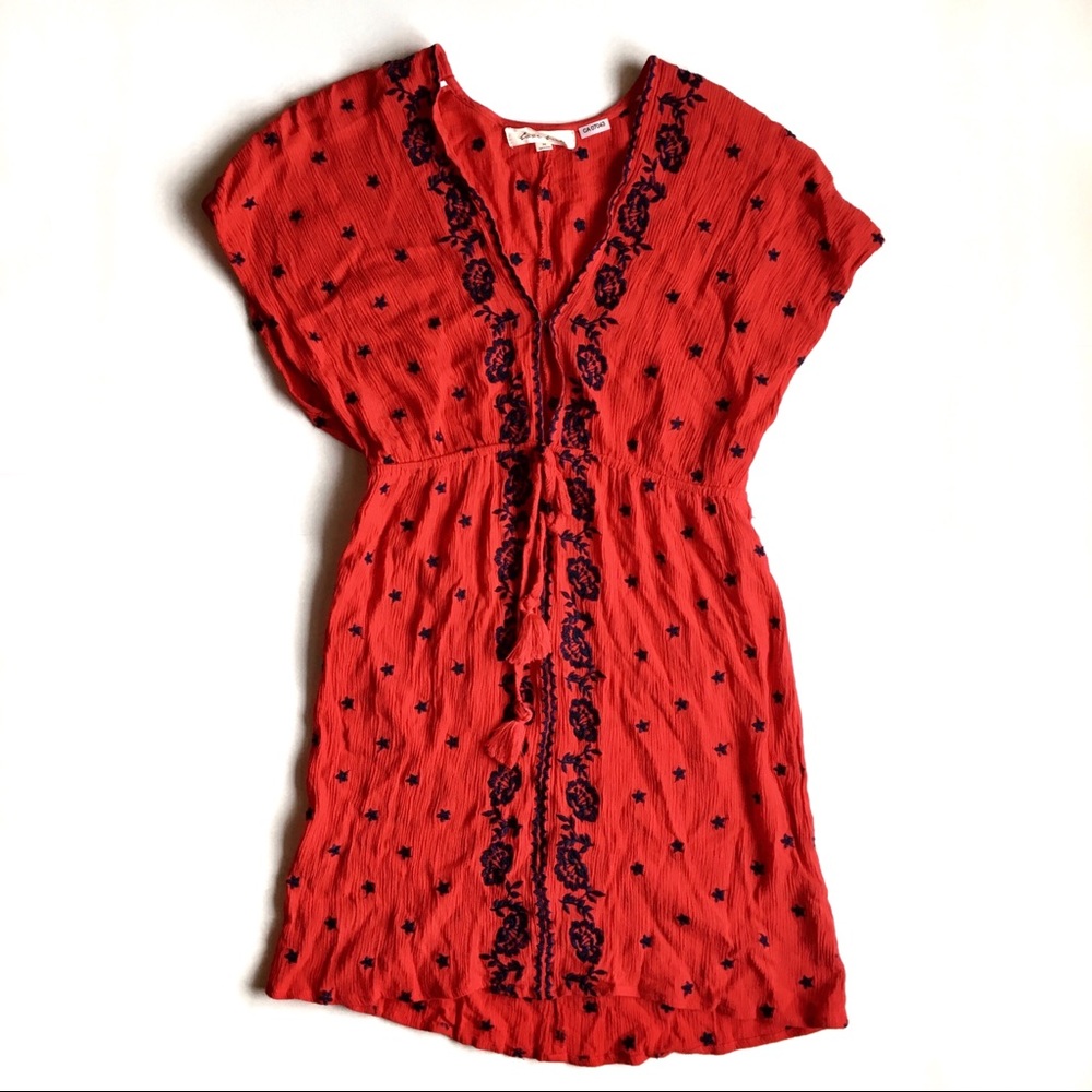Love Tree red dress with black detailing in size M